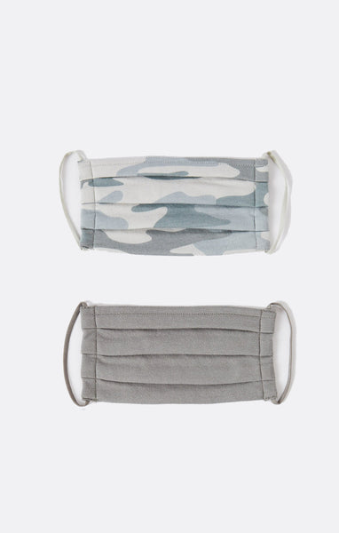 Camo Pleated Face Mask - Combo Pack