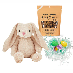 'Some Bunny Loves You' Doggie Easter Basket - Beige Bunny