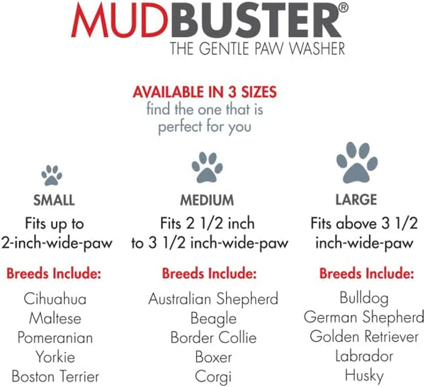 Mudbuster Dog Paw Washer - Large